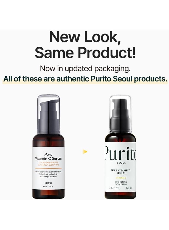 PURITO Seoul Pure Vitamin C Brightening Face Serum with Niacinamide All Skin Types 60ml - Image 2